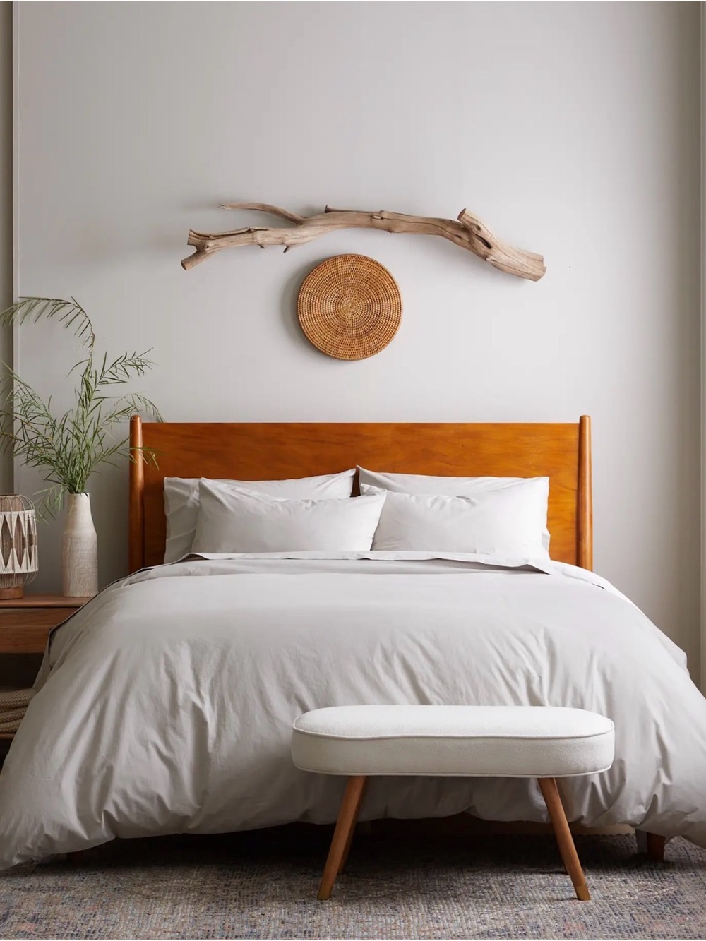 Grey Organic Cotton Duvet Cover King/Cal King - Retail $114